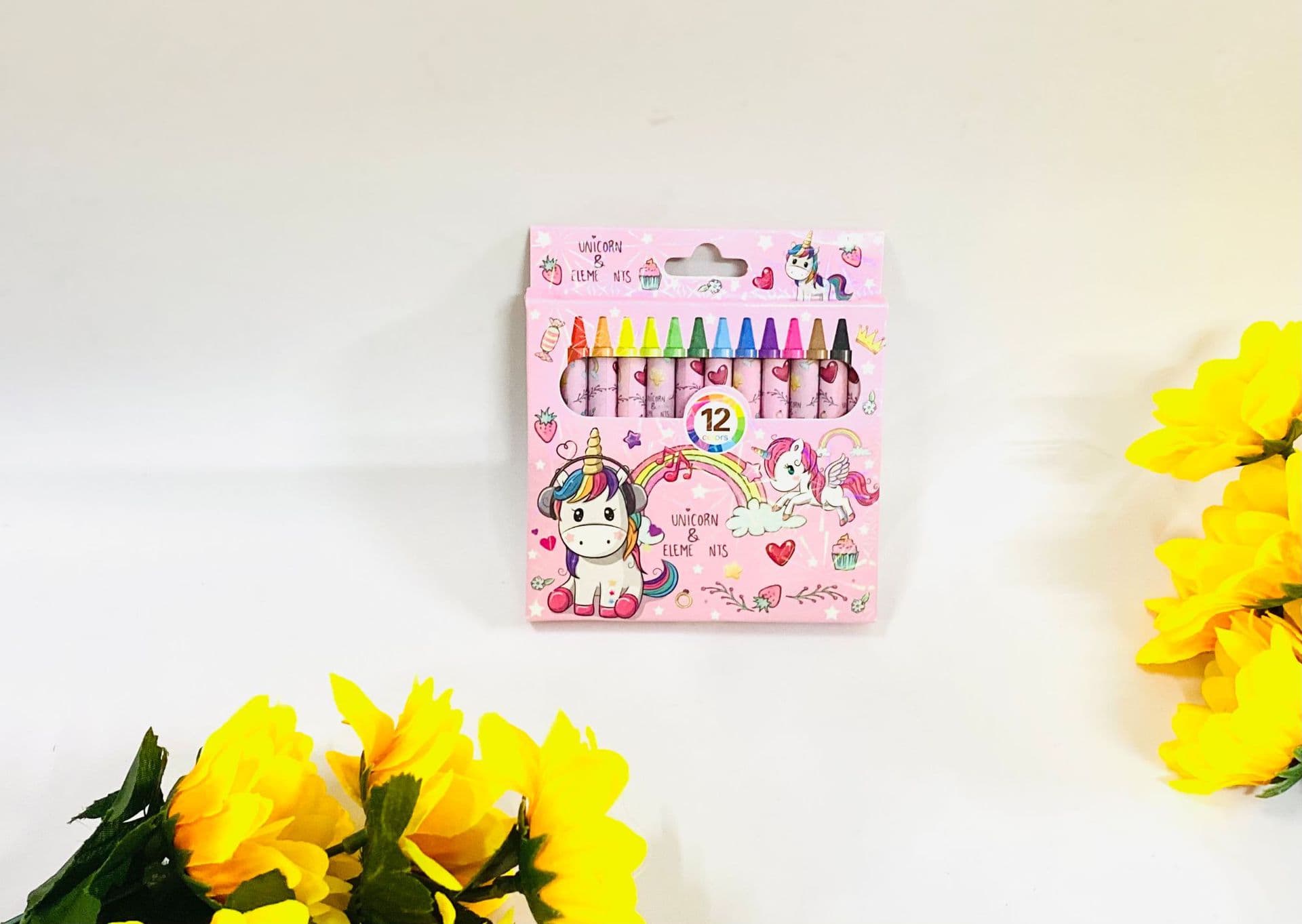 12-Color Cartoon Markers, Drawing Pens, Crayons 802 - Student & Kindergarten Prize Gift Stationery, In Stock