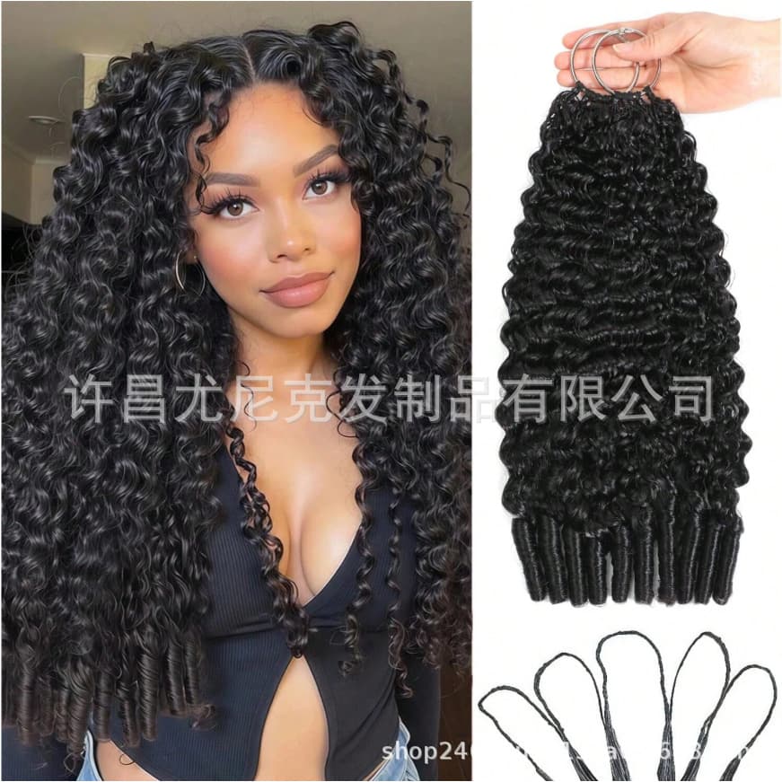 Crochet Hair Extensions Real Human Hair Burmese Curly Crochet Human Hair Xuchang Wig Real Human Hair