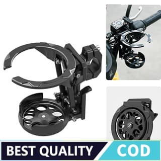 Folding Water Bottle Holder Mount for Motorcycle, Bicycle, Electric Scooter, Retractable Foldable Rack for Delivery Riding Accessories