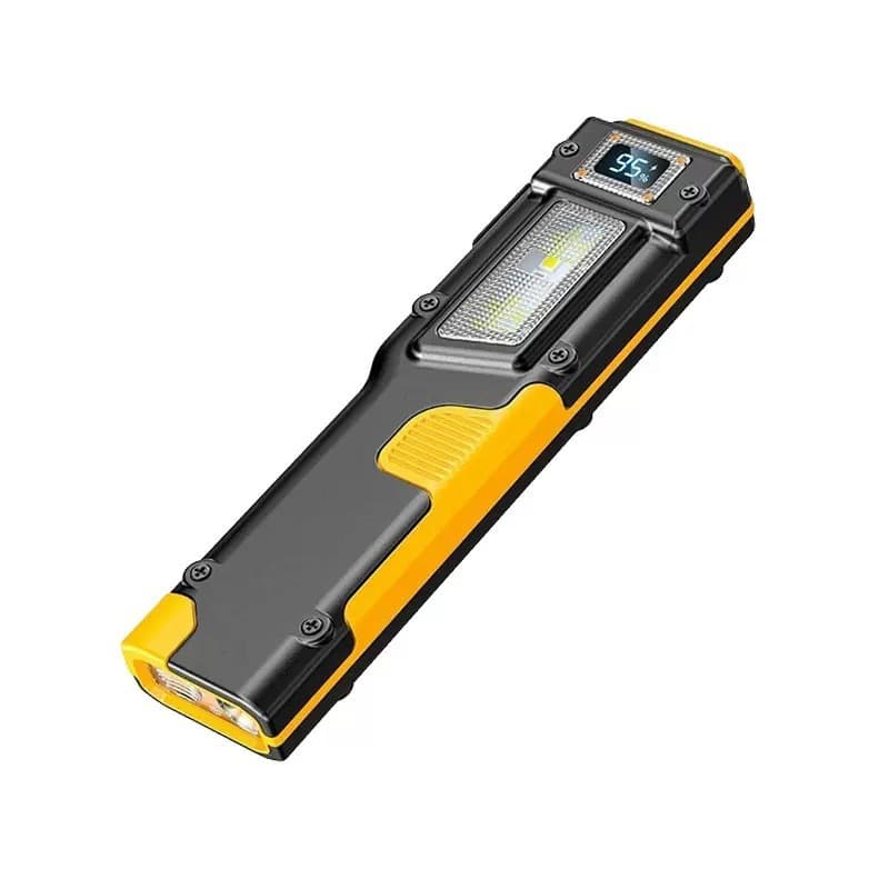 Pen Clip Tactical Flashlight Work Light High Brightness LED Battery Indicator Flashlight Household Outdoor Long Lasting