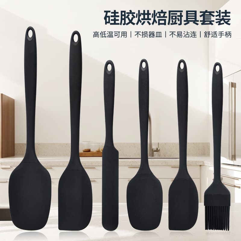 Silicone kitchenware baking kitchenware set 6-piece kitchen cake baking set kitchenware 6-piece set wholesale