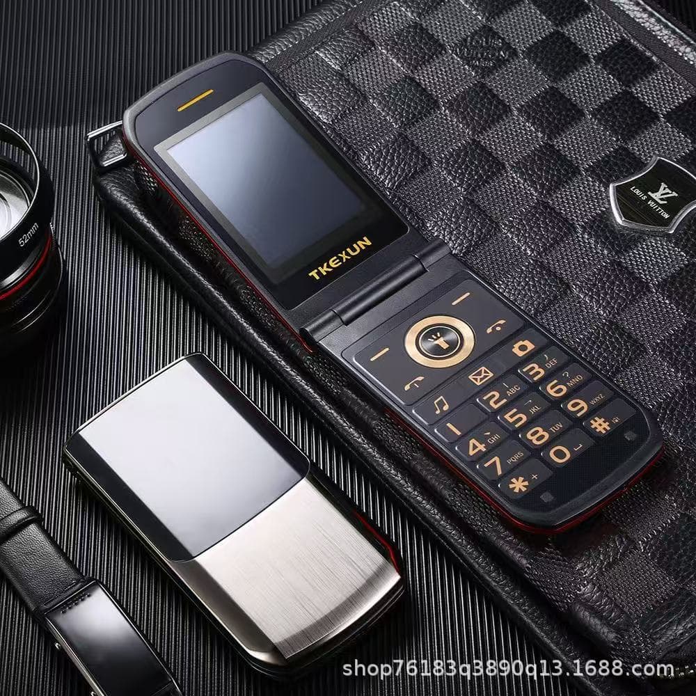New Flip Dual-screen Phone with 4G, Large Buttons, Loud Sound, Big Battery, Long Standby, and Foreign Languages