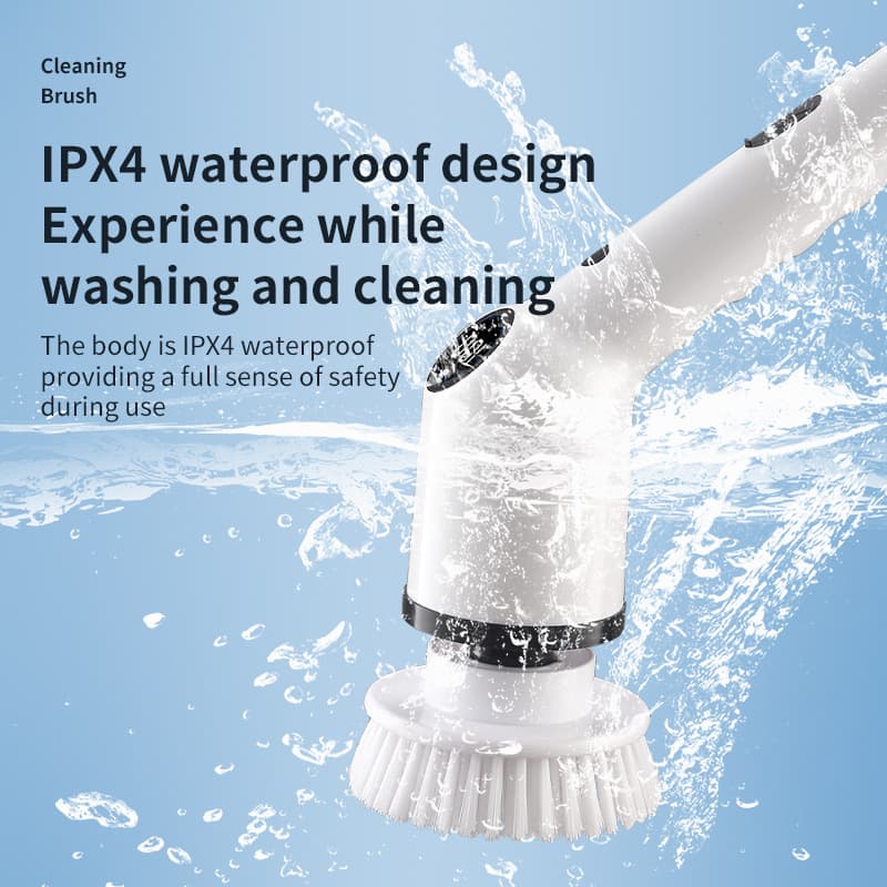Cross-border New Multi-functional Handheld Cordless Electric Brush with LCD Display, 9-in-1 Electric Mop