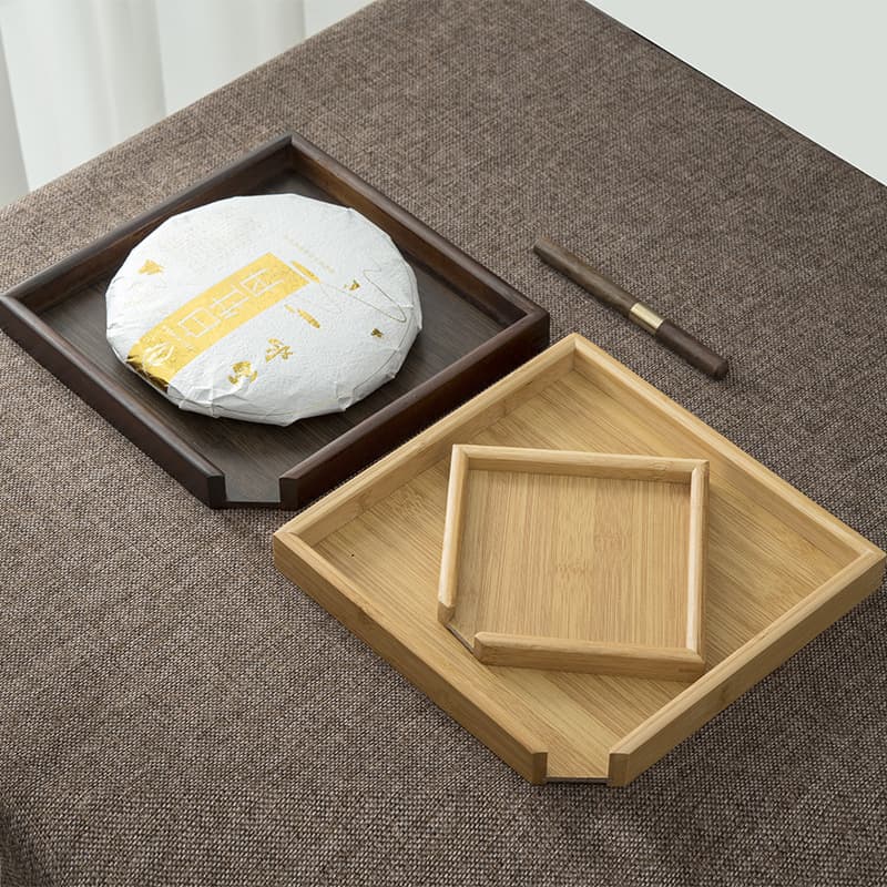 Wholesale Bamboo Tea Evaluation Box, Tea Knife/Pick, Pu-erh Tea Separation Tray, Tea Appreciation Tray, Tea Cake Tray