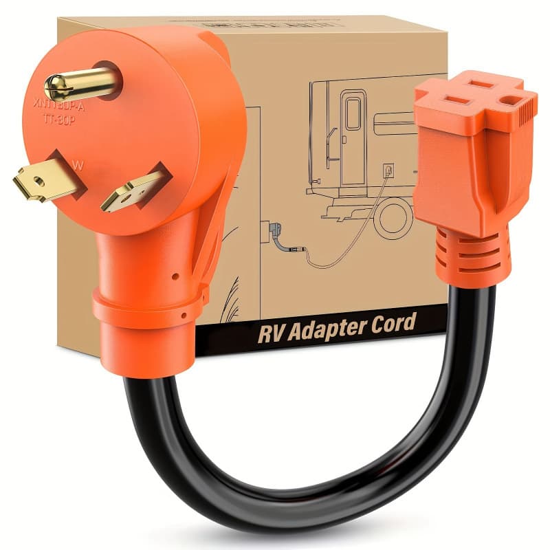 2026 New Cross-border Drop Shipping 30 Amp to 15 Amp Pure Copper Heavy-Duty Power Adapter Cable 1