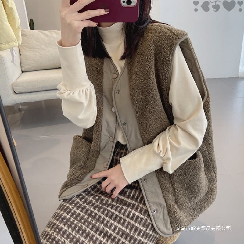 2025 New Winter Style Warm Outerwear Vest/Vest Cotton Vest for Women