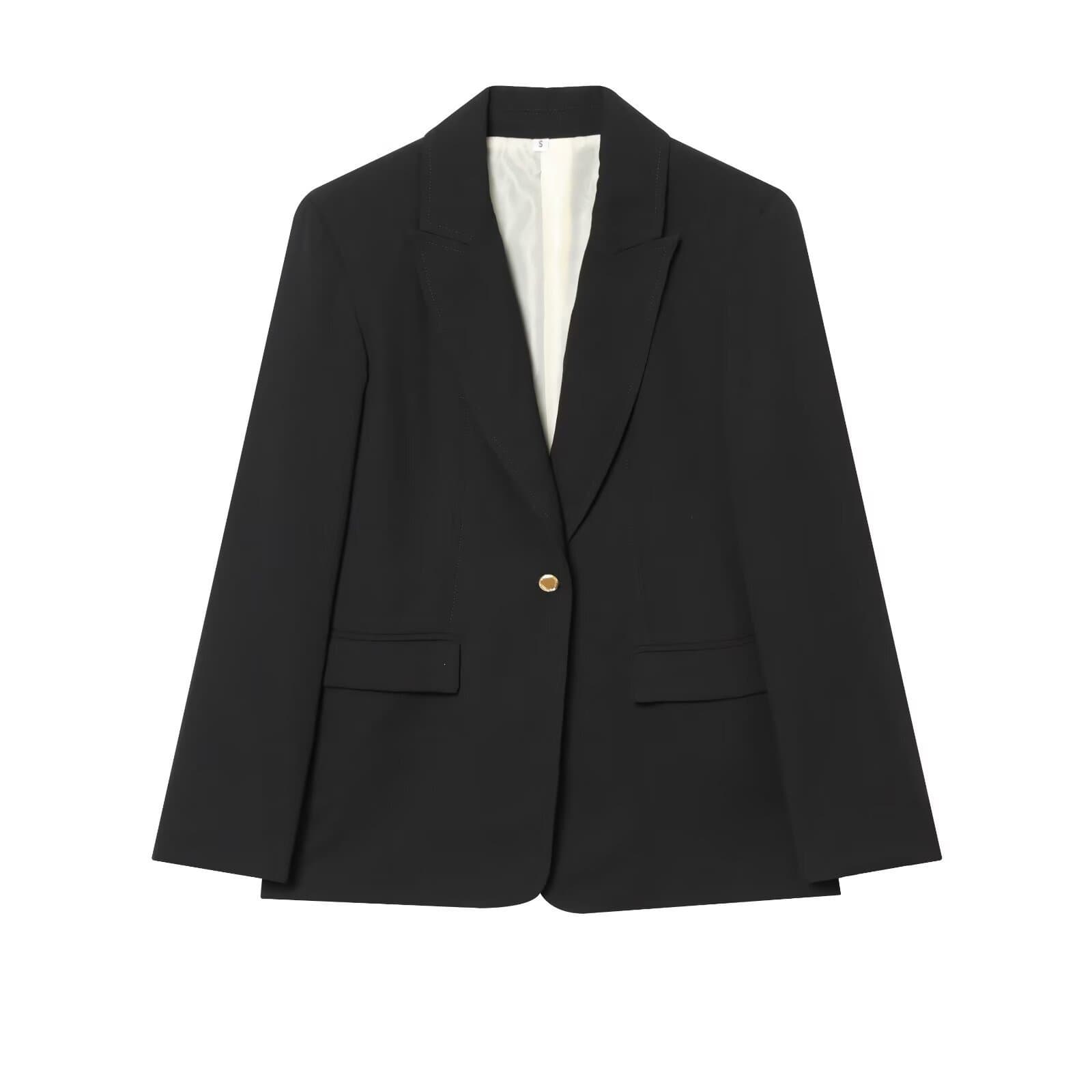 Wholesale Cross-Border European and American Women's Fashion Shoulder-Padded Slim Fit Blazer, AliExpress Hot Seller