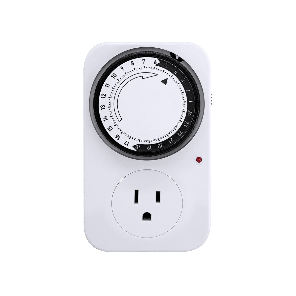 24H cycle mechanical timing socket charging protector to prevent overcharging, automatic power off, mechanical delay household