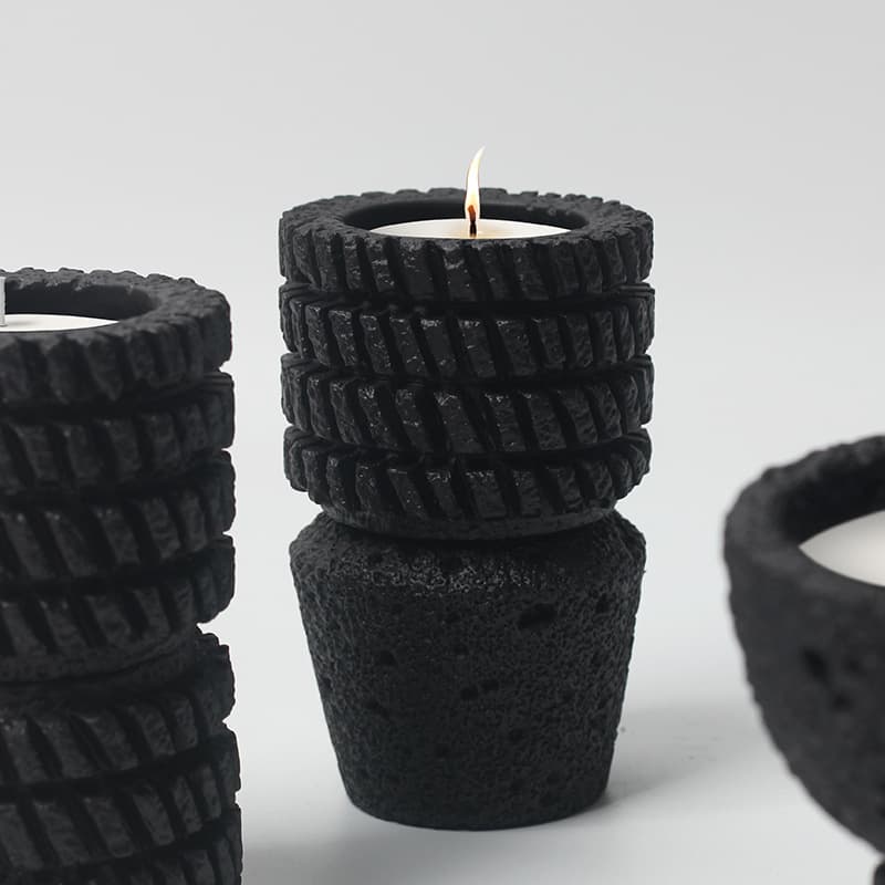 Nordic High Color Value White Cement Aromatherapy Candle Indoor Home Decoration Crafts Candle Holder Candle Ornaments