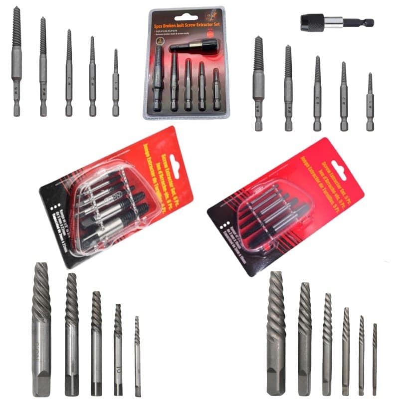 Hex Shank Screw Extractor, Stripped Screw Removal Tool, Reverse Thread Broken Bolt Extractor