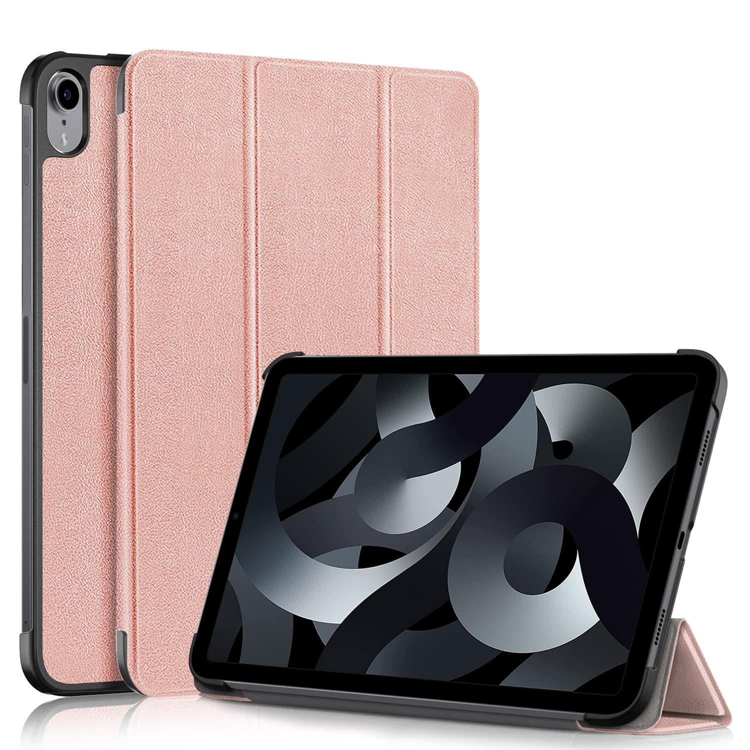 Compatible Tablet Case for iPad 10th Gen 2022, Cast Three-Fold Protective Cover, iPad 10.9 Shockproof