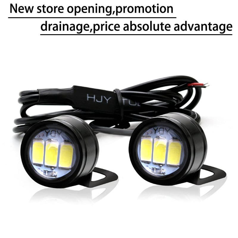 Car Electric Vehicle Ultra Bright LED Eagle Eye Light 23MM 3SMD License Plate Light Reverse Light Revenge Light Daytime Running Light