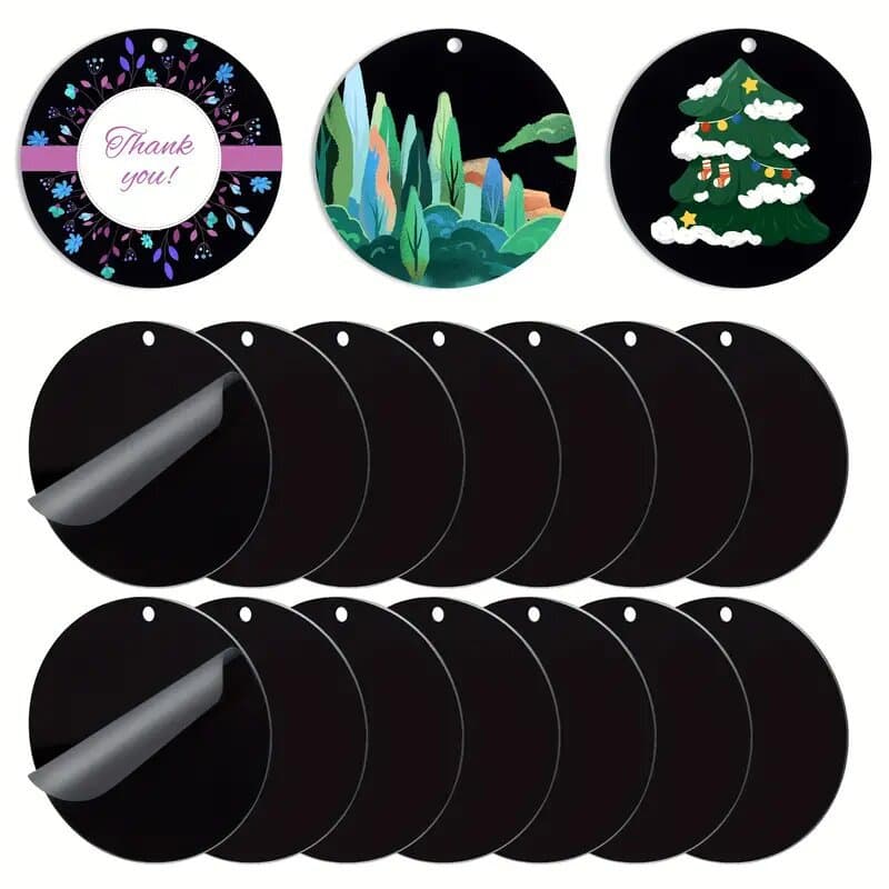 Cross-Border Hot Sale High Transparency Acrylic Sheet Processing, Laser Cutting and Drilling Round Boards, Discs, PMMA Plastic Sheets