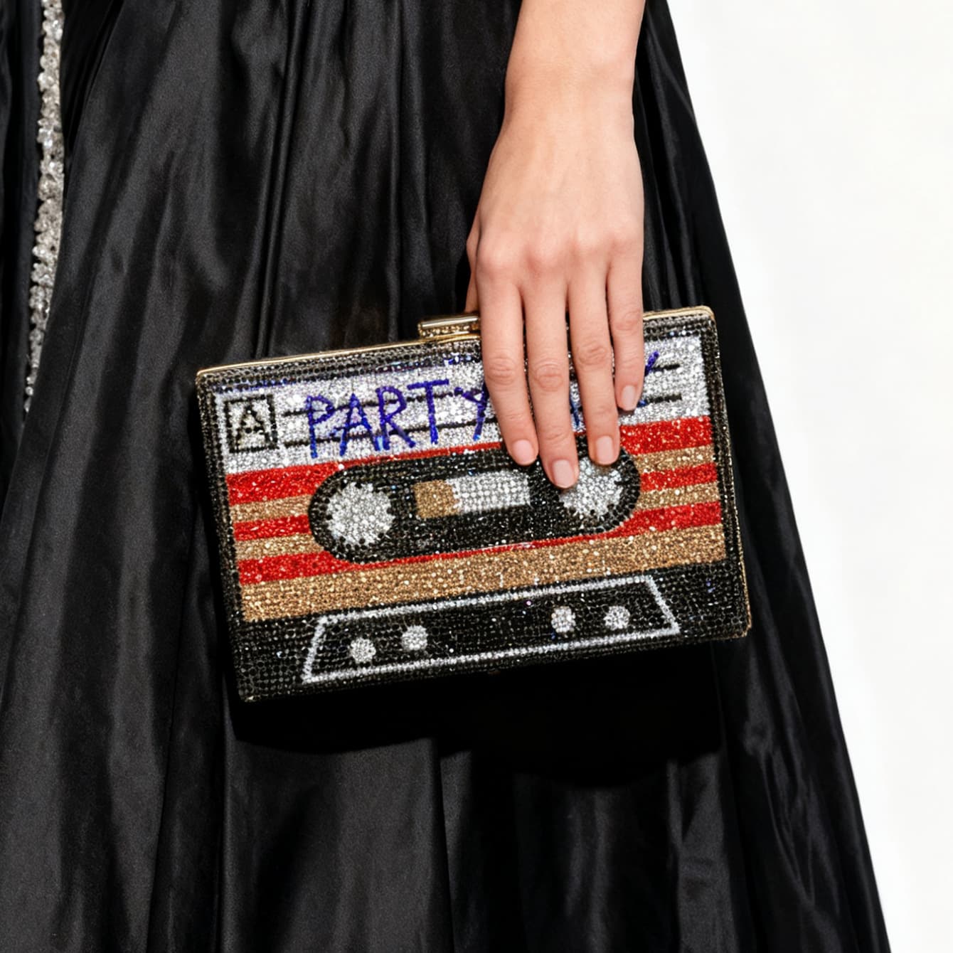 Cross-Border New Retro Style Diamond-Encrusted European and American Dinner Bags Full of Diamonds Clutch Bags Party Women's Bags Ready-Made Dress Tapes