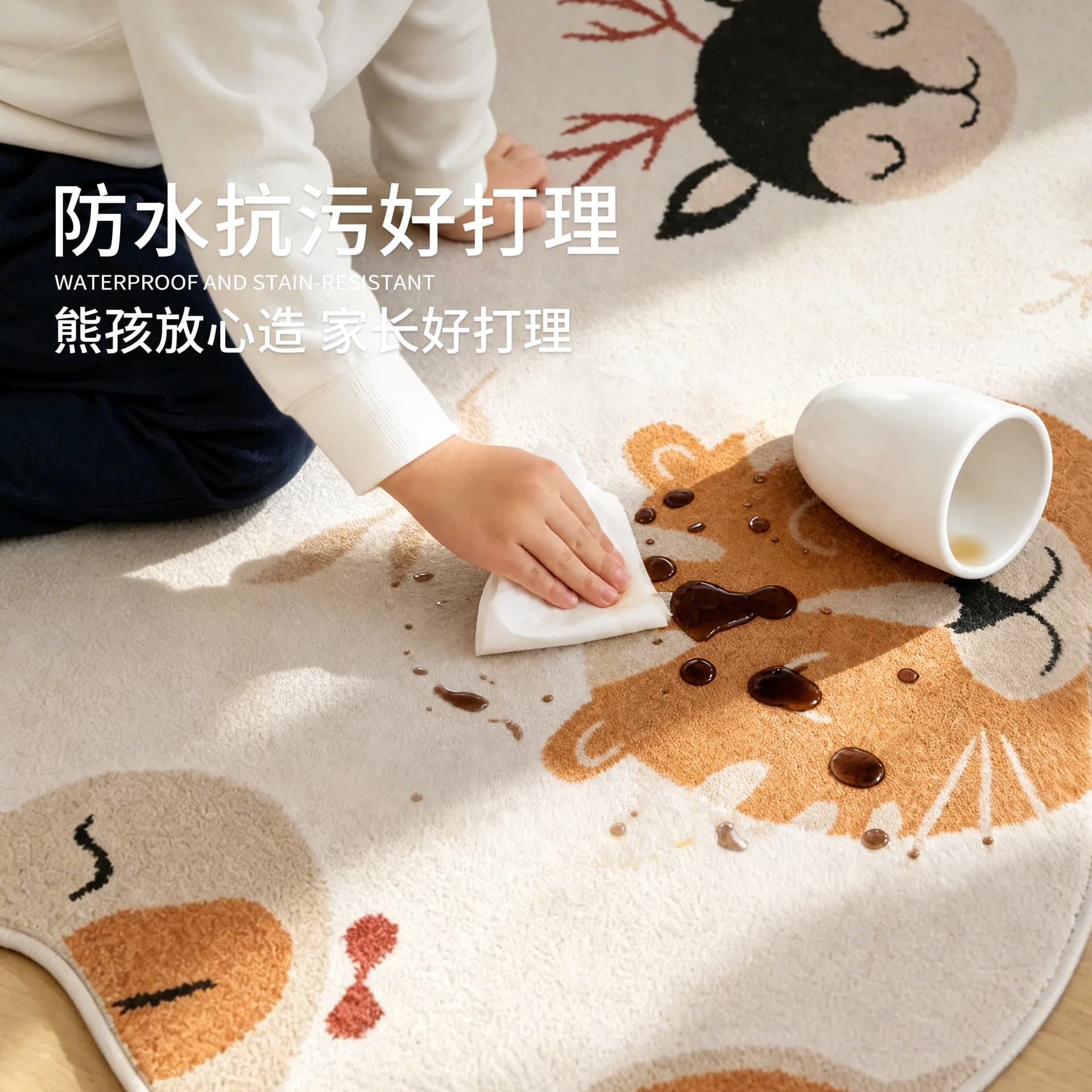 Yu Xiu Carpet Kids Room Rug 2026 New Cartoon Cute No Formaldehyde Thickened