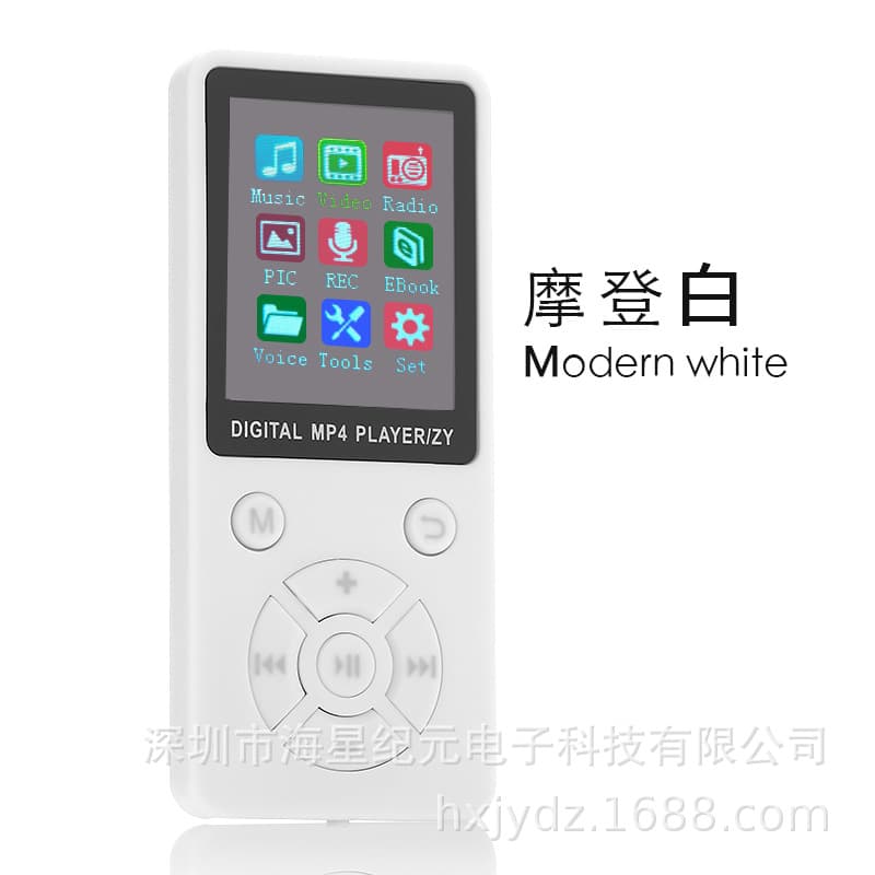 Cross-Border Bluetooth T1 MP3 Player with TF Card Slot, Slim and Lightweight Portable Screen MP3 Music Player Video MP4, Wholesale MP3