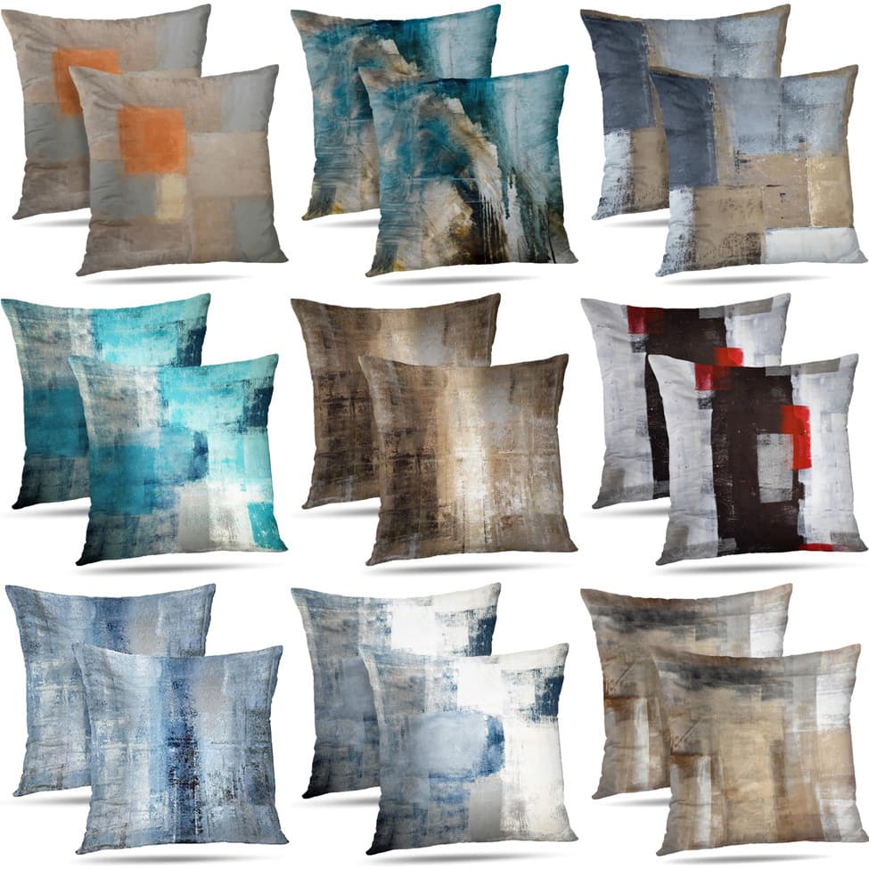 Modern abstract art painting pillow case super soft pillow case home sofa bedside cushion office waist cushion