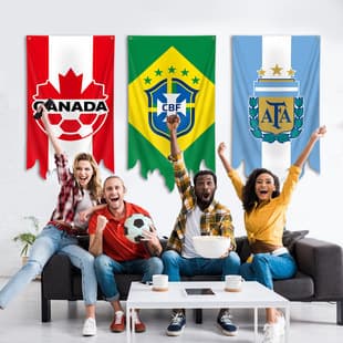 World Cup Fan Flag 2026 World Cup Qualifying Teams Wall Hanging Tapestry 70x130cm