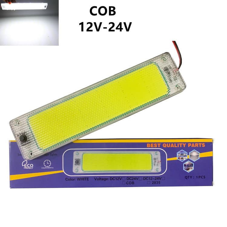 24V Truck Interior Cabin Light 2835 RV Ceiling Light Car 12V High Brightness Decoding COB Reading Light