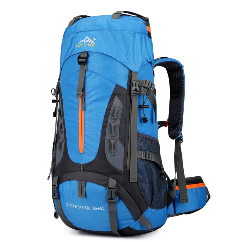 70L Camping Travel Bag Outdoor Climbing Bag Fashionable Wear-Resistant Multi-Functional Hiking Backpack Unisex Waterproof Shockproof