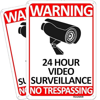 Factory wholesale direct sales reflective signs safety signs fire signs monitoring signs warning signs rounded corners with holes