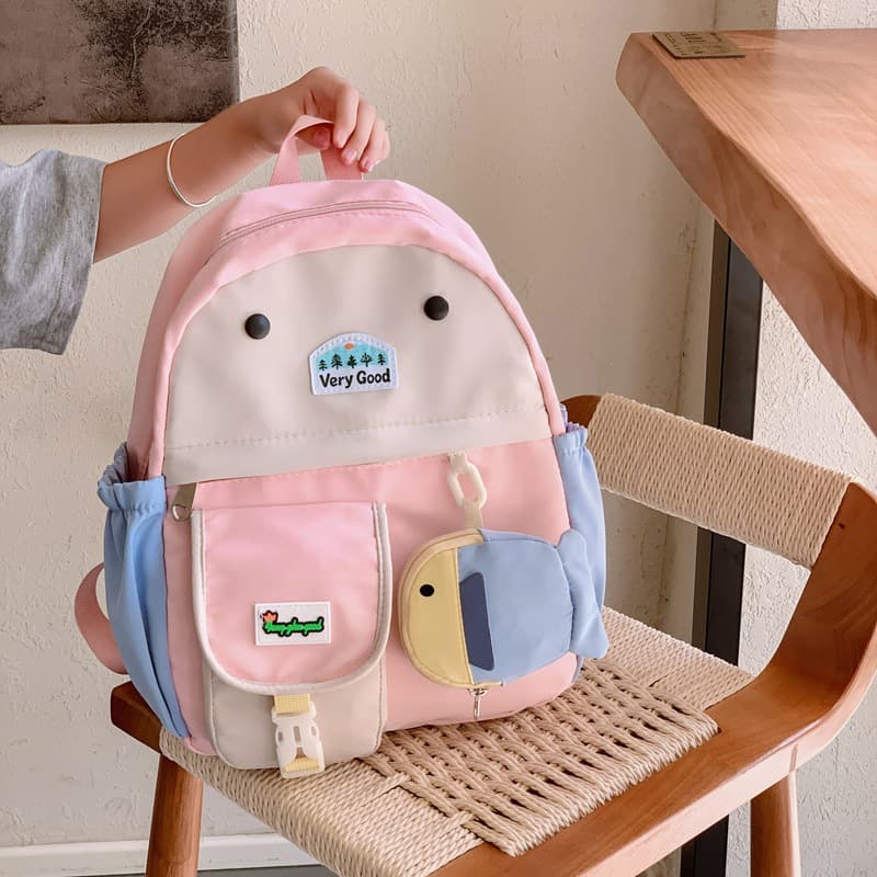 2026 New Cartoon Cute Children's Backpack Spine Protection and Burden Reduction Lightweight Breathable School Bag Kindergarten Backpack Wholesale