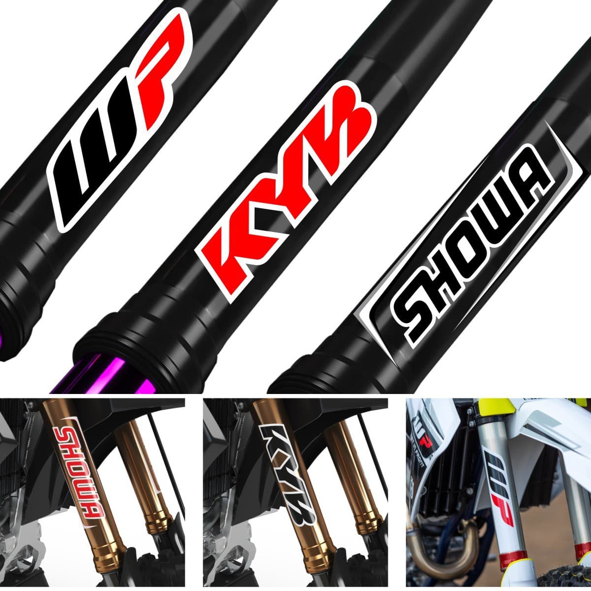 Popular foreign trade model suitable for motorcycles and motorcycles KYB shock absorber creative decorative stickers modified accessories stickers decals