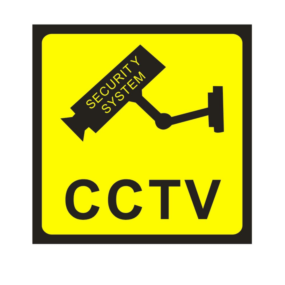 24HOURVIDEO CCTV monitor warning sticker camera sticker sign custom sticker protection