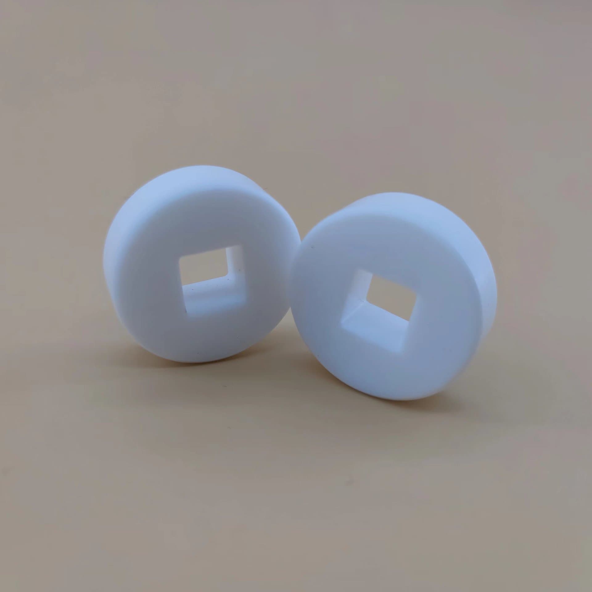 Black Glass-Filled PTFE Buckle Processing, Teflon Clamp, PTFE Parts Custom CNC from Drawings