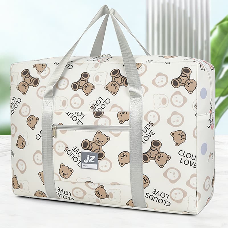 Large Capacity Short-Distance Cartoon Travel Bag Luggage Storage Bag Quilt Lightweight Storage Bag Handbag Maternity Hospital Bag
