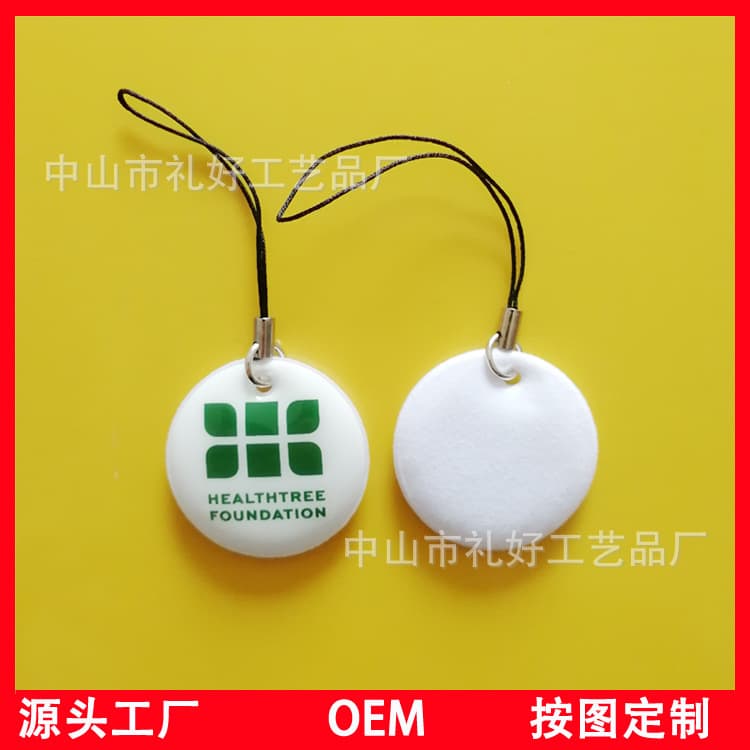 Gift customization: PVC reflective sponge pendant, TPU phone wiper, voltage flocked cloth phone cleaning sticker