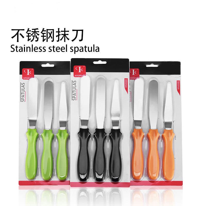Spatula Cream Chiffon Cake Bread Baking Mold Decoration Scraper DIY Special Tool Kissing Knife Set