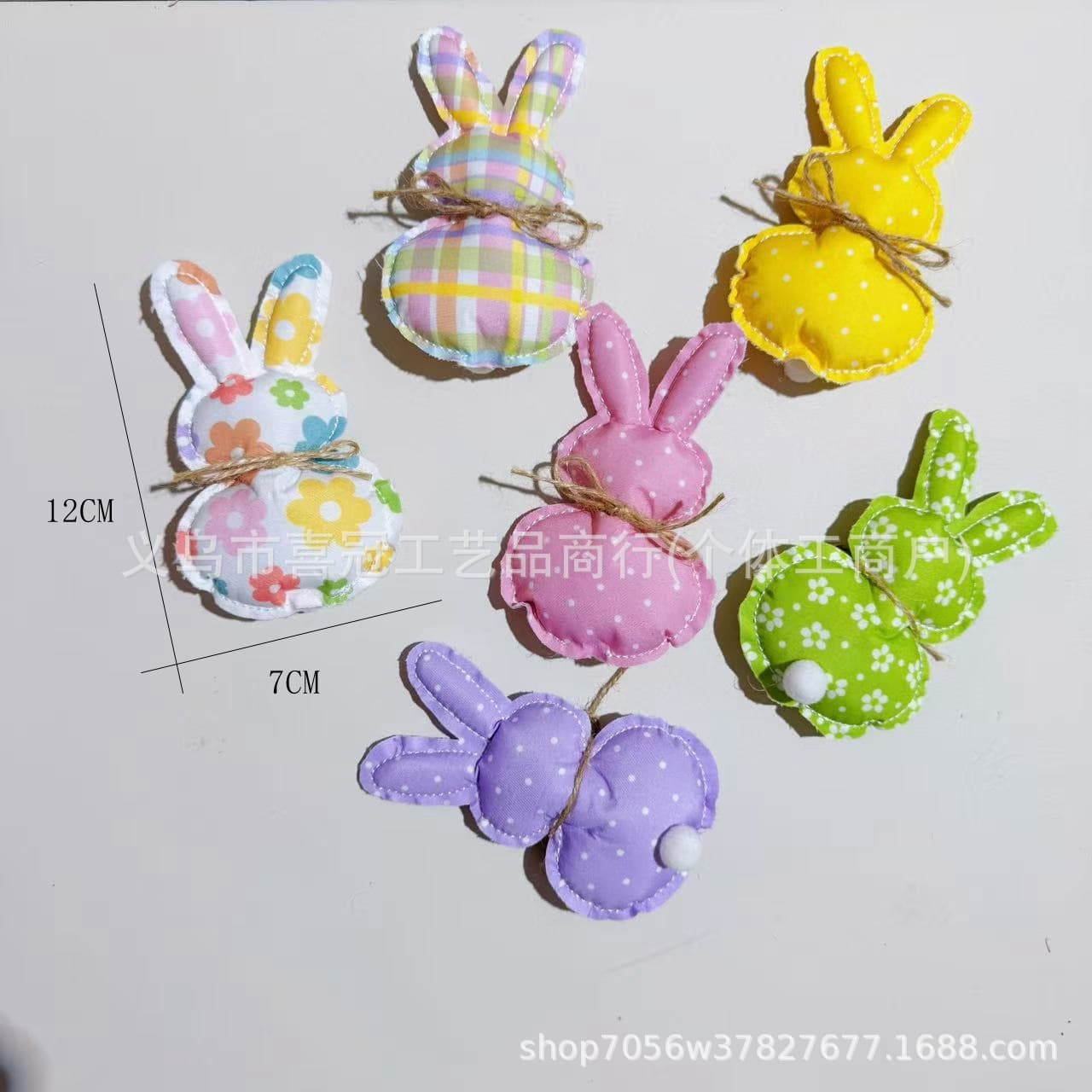 Spring New Easter Bunny Figurines, Easter Egg Twig Desktop Decorations Cross-border Easter Decor