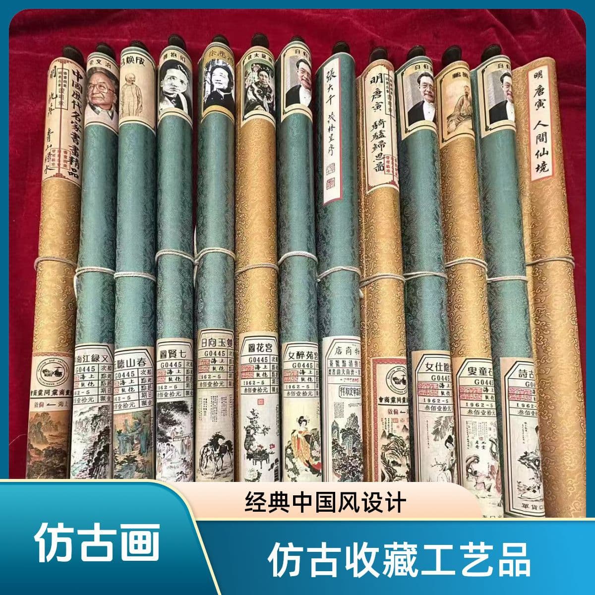 Antique Chinese Landscape Paintings, Various Famous Paintings, Factory Wholesale Live Stream Supply, Living Room Hallway Decorative Painting