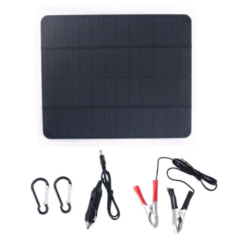 20W Solar Panel Solar Charger Fan Solar Power Generation Panel Photovoltaic Panel Outdoor Power Supply