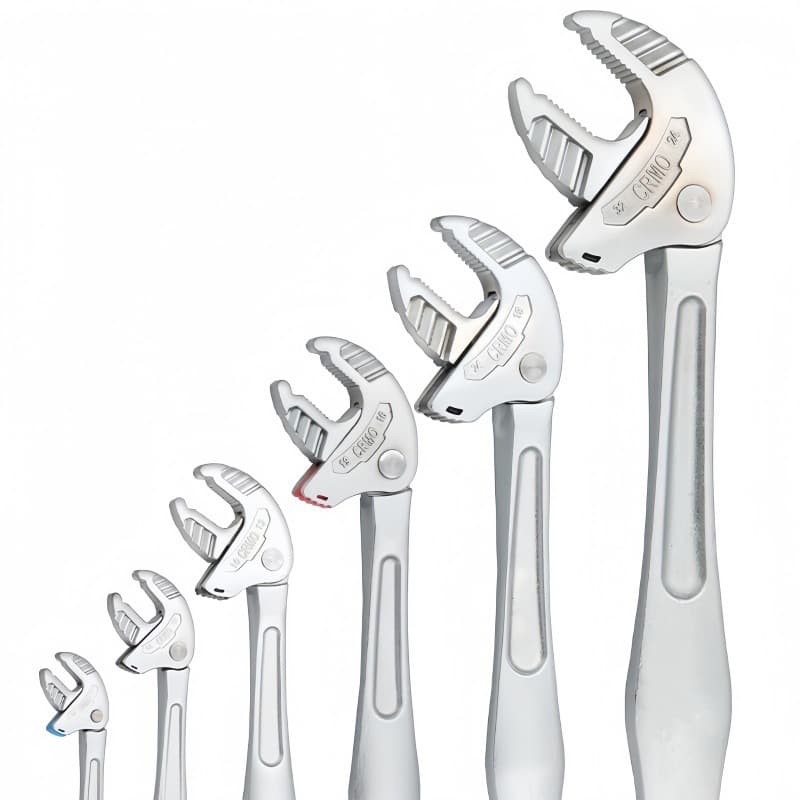 New crab-claw type adjustable wrench, multi-functional fast adaptive imitation ratchet industrial-grade large open-end wrench tool