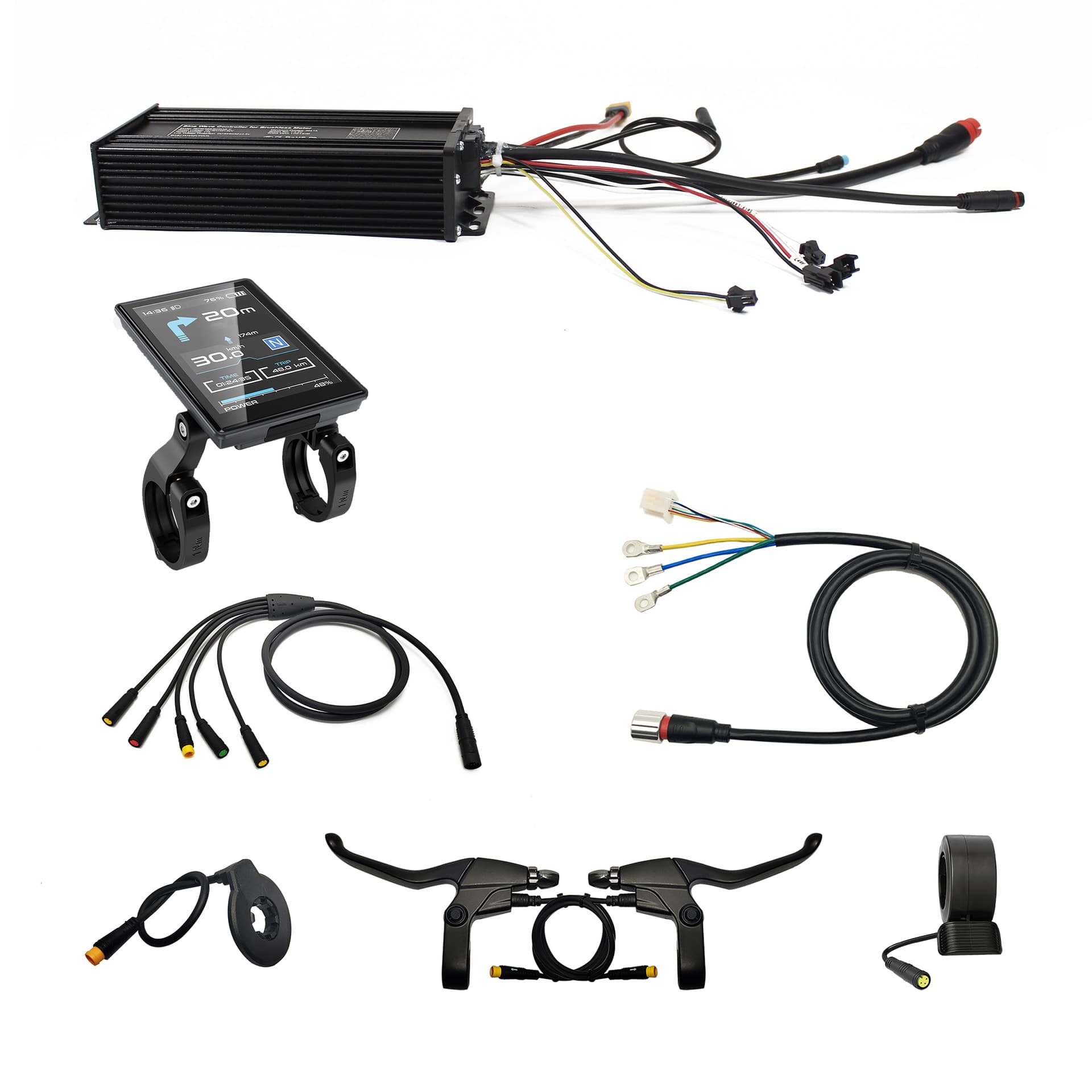EBKE cross-border electric bicycle electric motorcycle controller waterproof line self-learning 36V 48V 52V 1000W