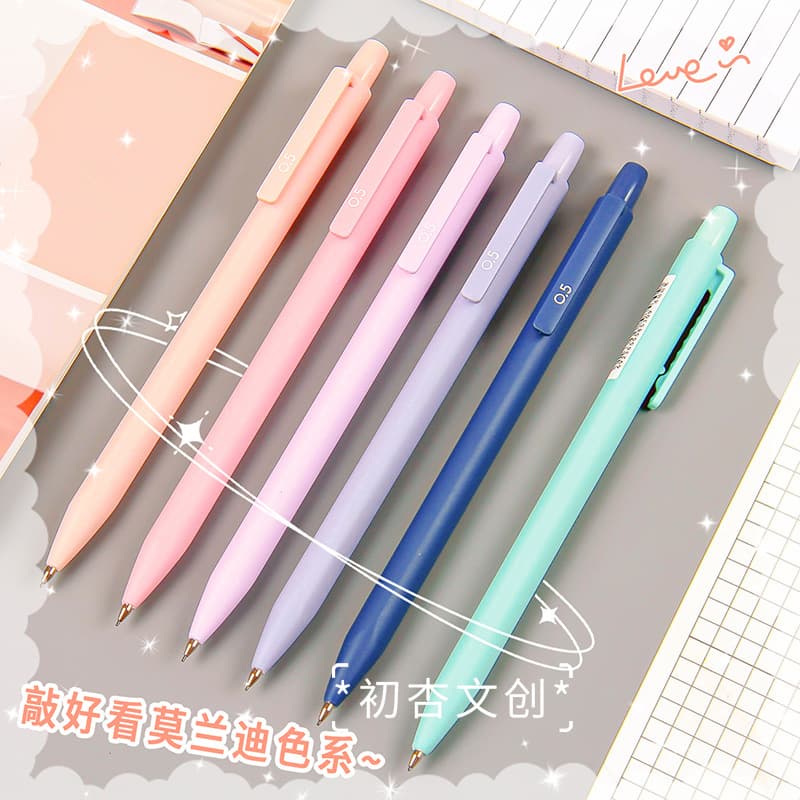 Tianzhuo 01688 Morandi color mechanical pencil for students with 0.5/0.7 simple triangular rod posture correction automatic pencil
