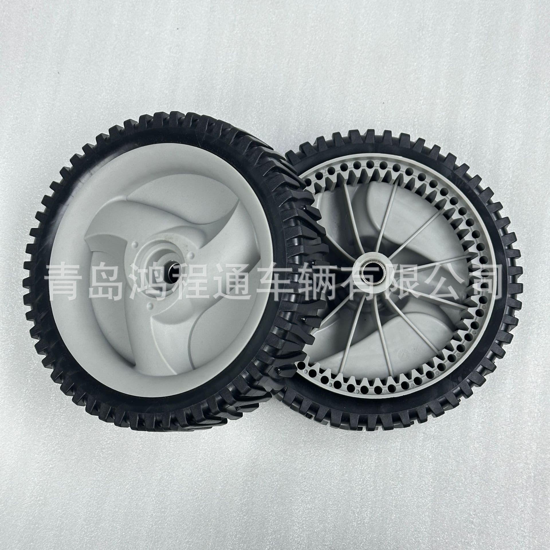 PVC mower wheels, 8-inch front drive wheels suitable for Craftsman and Husqvarna.