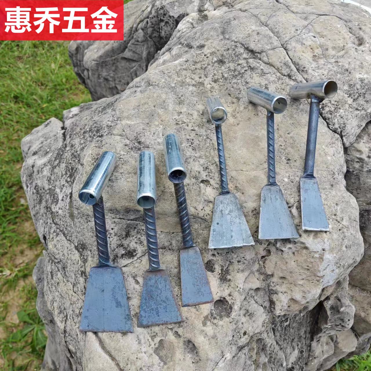 Factory shovel for digging wild vegetables, digging garlic, steel shovel, agricultural tools, digging shepherd's purse, loosening soil, gardening threaded weeding shovel