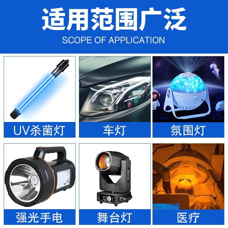 5054 SMD 1.5W/3W High Power LED Bead, Smart RGB Aquarium Light, Wall Wash LED, Ultra Bright