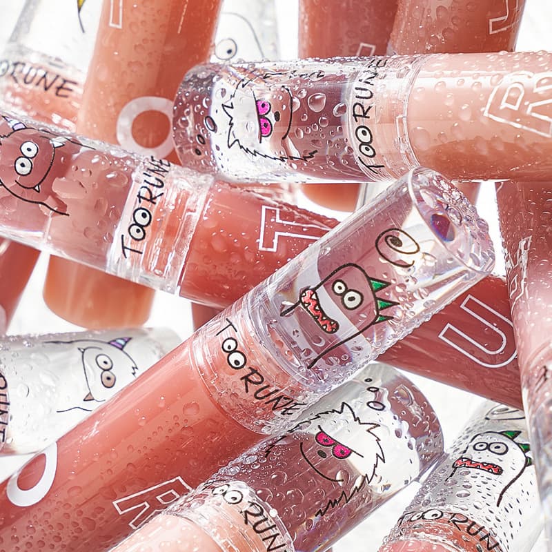toorune water mist lip glaze matte air lip mud niche brand watery lip gloss lipstick affordable student female model