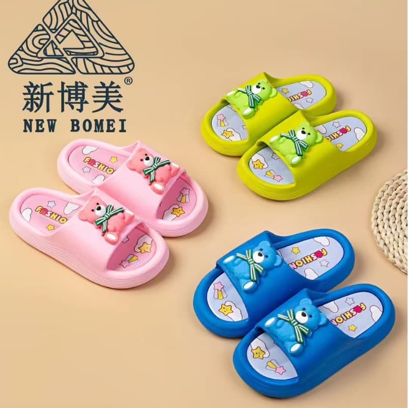 New Bomei Best Selling Boys and Girls Slippers A220 2 High Quality Children Slippers Hot Selling Home Non-Slip Children Slippers