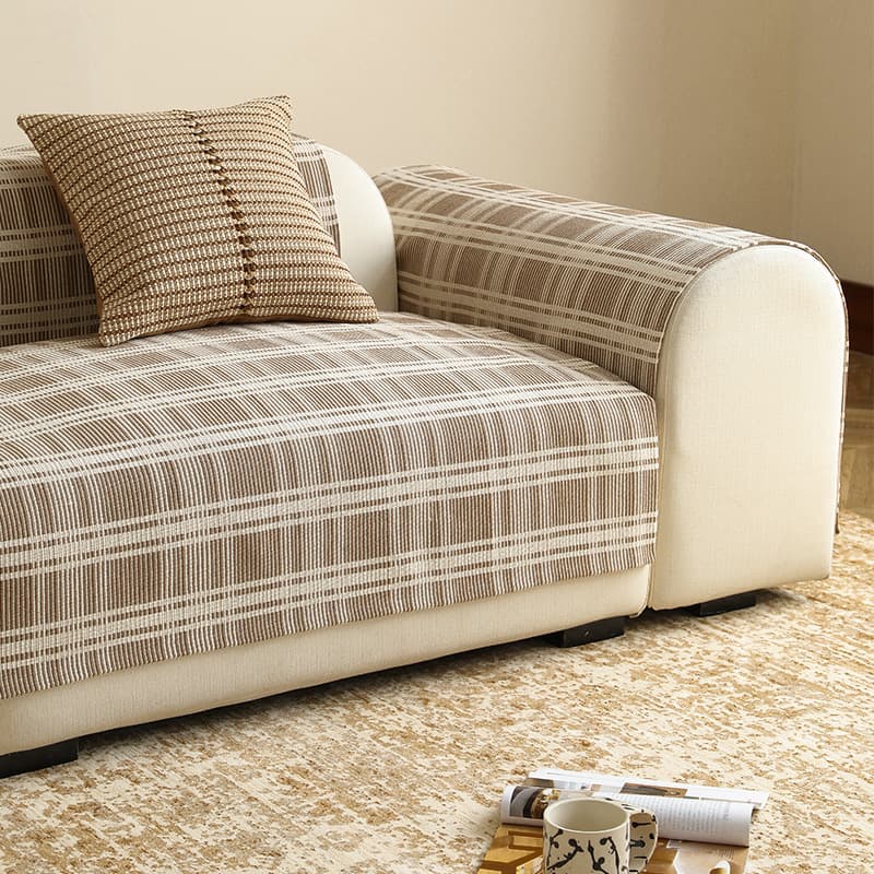 Vintage Sofa Cushion Premium Mid-Century Style All-Season Non-Slip Cat Scratch Resistant Sofa Pad Fabric Sofa Cover