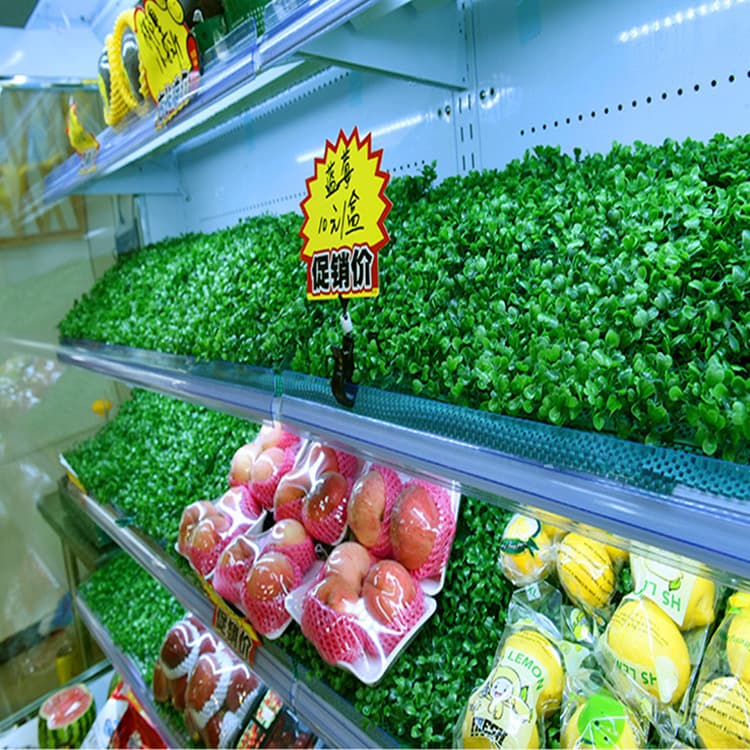 Simulated plant wall, fruit supermarket green mat, Milan grass plastic green plant, fake lawn carpet, non-slip fruit and vegetable