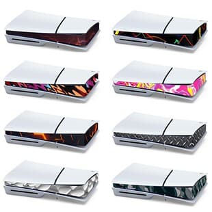New Side Strip Sticker for PS5 Slim Console, PS5 Middle Console Colorful Decal Scratch-Resistant Film