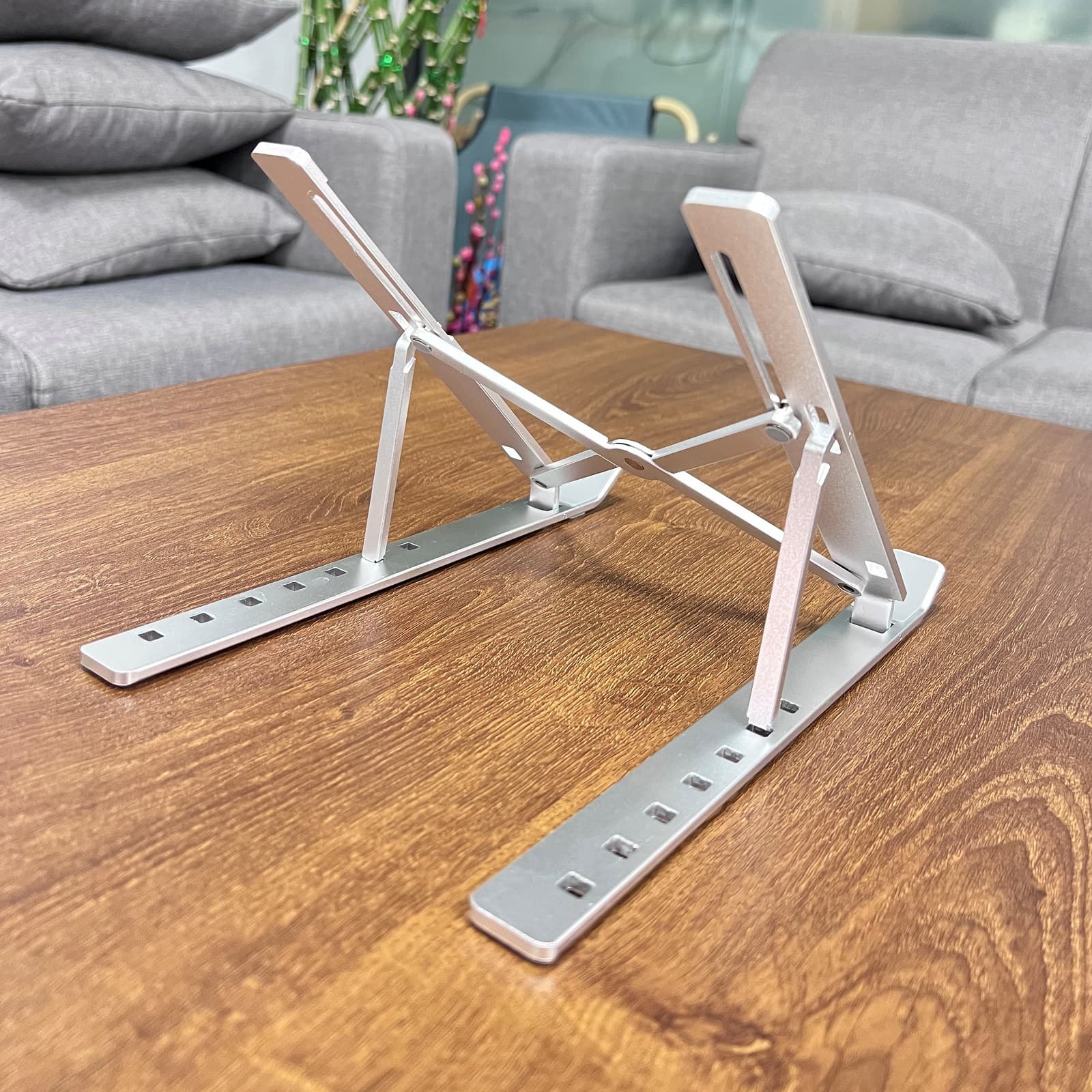Anodized aluminum alloy notebook stand folding portable cooling lift desktop tablet cooling stand