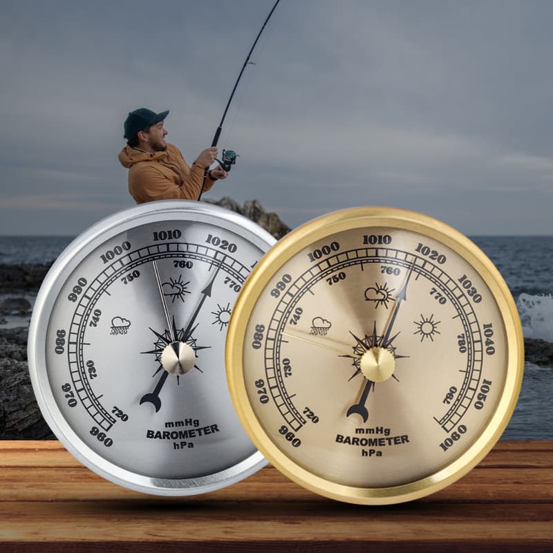 70mm Barometer Atmospheric Pressure Gauge Pointer High Precision Portable Marine Fishing Household Dashboard Mechanical Movement
