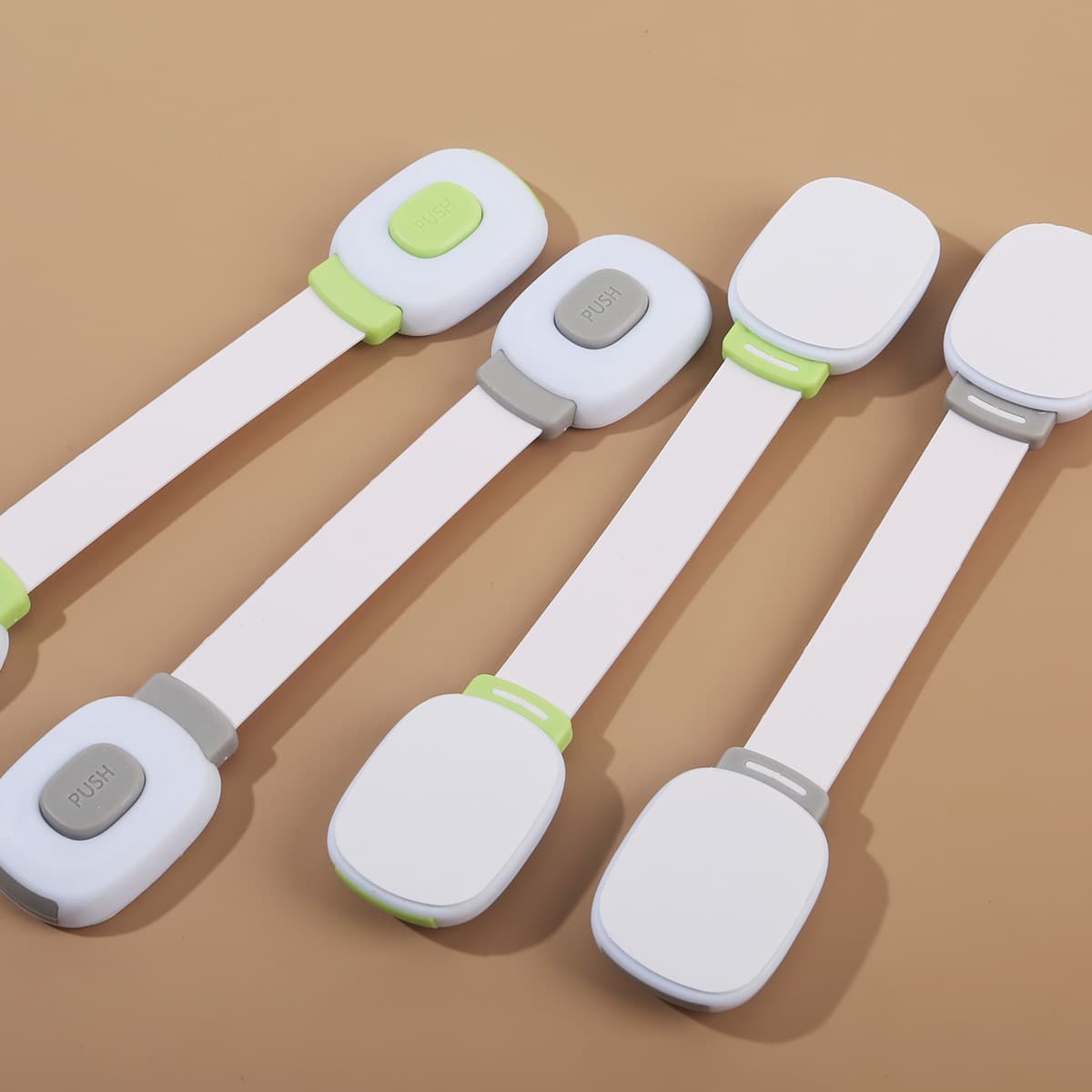 Child Safety Drawer Locks, Infant Anti-pinch Multi-functional Baby Proof Fridge and Cabinet Door Latches