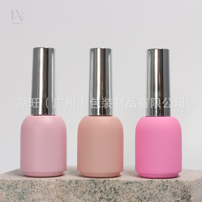 Manufacturer's straight hair 10ml nail polish bottle, round spray light-proof nail polish bottle, nail polish glass empty bottle